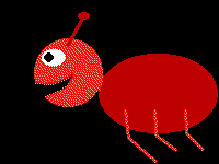 Dessin fourmi rouge